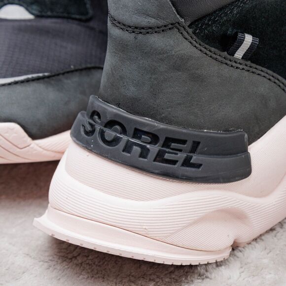 Sorel Kinetic RNEGD Conquest Black Pink Sneaker Waterproof Boots Womens Size 10 - Picture 11 of 16